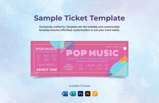 Sample Ticket Template