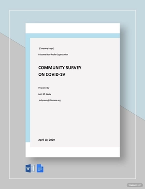 Community Survey on Covid19 Template Community Survey on Covid19 Template