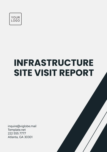 Free Infrastructure Site Visit Report Template to Edit Online