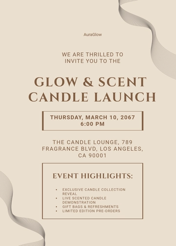 Free Aesthetic Event Invitation Letter Template to Edit Online