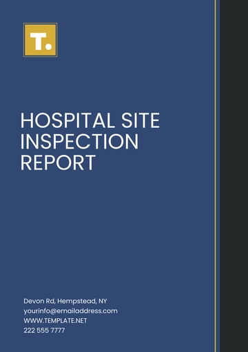 Free Hospital Site Inspection Report Template to Edit Online