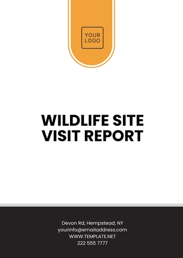 Free Wildlife Site Visit Report Template to Edit Online
