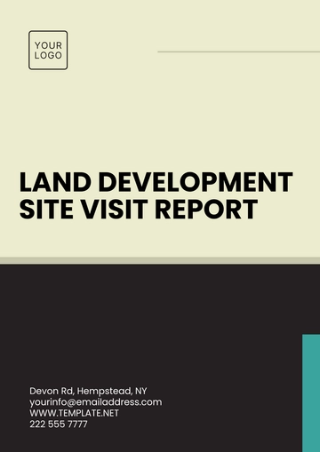 Free Land Development Site Visit Report Template to Edit Online