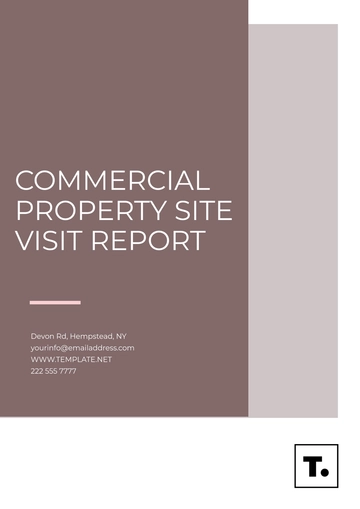 Free Commercial Property Site Visit Report Template to Edit Online