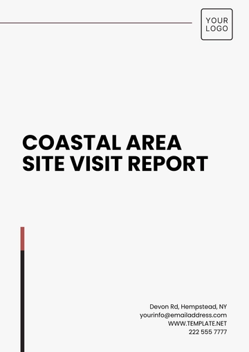 Free Coastal Area Site Visit Report Template to Edit Online