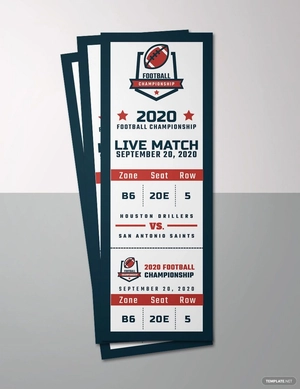 Sports Event Ticket Template