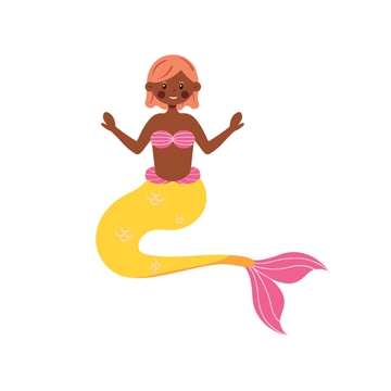 Free Simple Mermaid Clipart to Edit Online