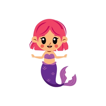 Free Cute Mermaid Clipart to Edit Online