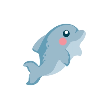 Free Cute Dolphin Clipart to Edit Online