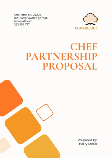 Free Chef Partnership Proposal Template to Edit Online