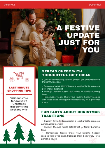 Free Christmas Email Template to Edit Online