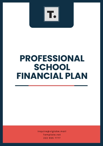 Free Professional School Financial Plan Template to Edit Online