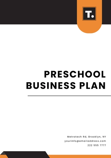 Free Preschool Business Plan Template to Edit Online