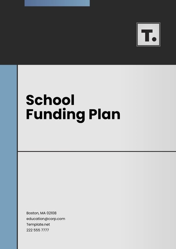 Free School Funding Plan Template to Edit Online