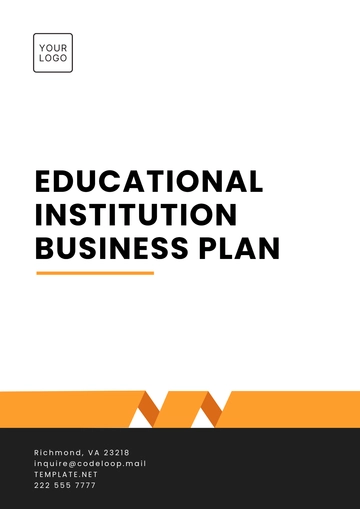 Free Educational Institution Business Plan Template to Edit Online