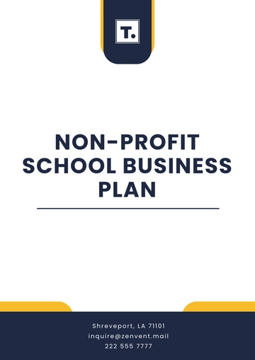 Free Non-Profit School Business Plan Template to Edit Online