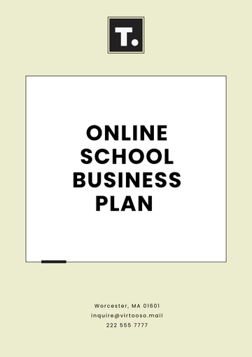 Free Online School Business Plan Template to Edit Online