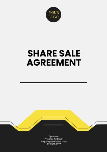 Free Share Sale Agreement Template to Edit Online