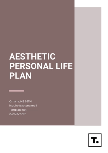 Free Aesthetic Personal Life Plan Template to Edit Online