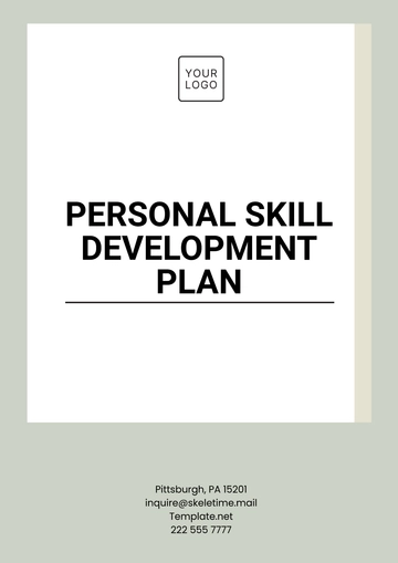 Free Personal Skill Development Plan Template to Edit Online