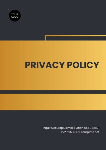 Free Privacy Policy Template to Edit Online