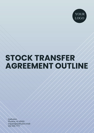 Free Stock Transfer Agreement Outline Template to Edit Online