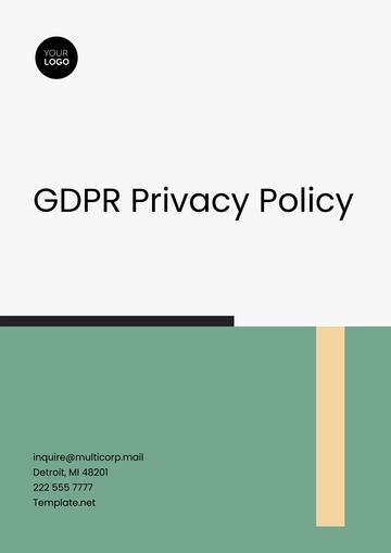 Free GDPR Privacy Policy Design Template to Edit Online