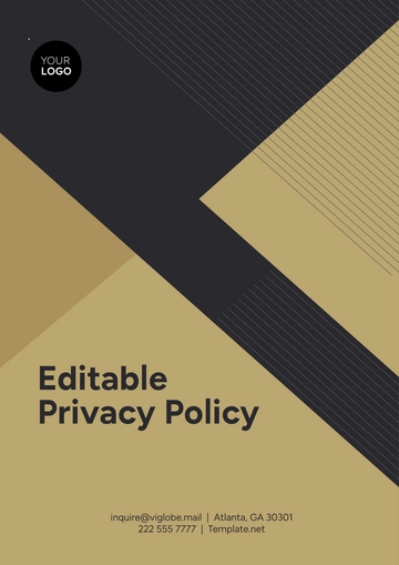 Free Editable Privacy Policy Outline Template to Edit Online