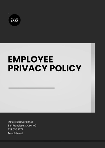 Free Simple Employee Privacy Policy Template to Edit Online