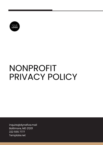 Free Nonprofit Privacy Policy Template to Edit Online