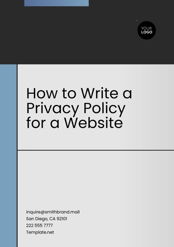 Free How to Write a Privacy Policy for a Website to Edit Online