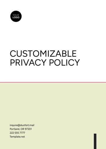 Free Customizable Privacy Policy Layout Template to Edit Online