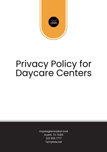 Free Privacy Policy for Daycare Centers Template to Edit Online