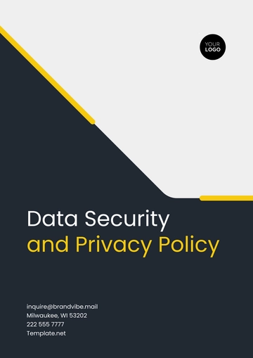 Free Data Security and Privacy Policy Template to Edit Online