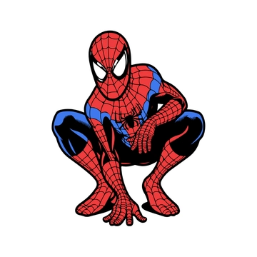 Free Simple Spiderman Clipart to Edit Online