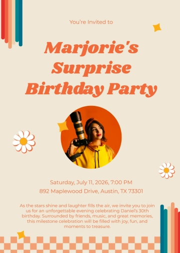 Free Secret Agent Birthday Invitation Template to Edit Online