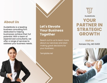 Free Consultant Brochure Template to Edit Online