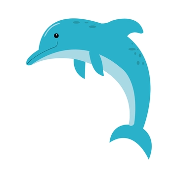 Free Colorful Dolphin Clipart to Edit Online