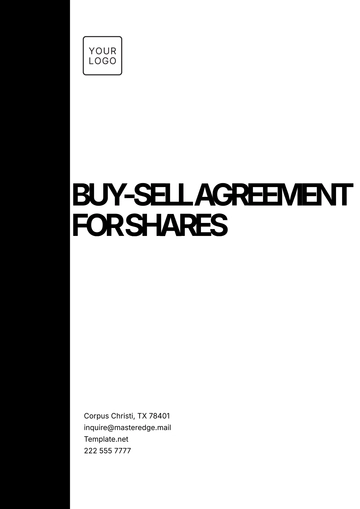 Free Buy-Sell Agreement for Shares Template to Edit Online