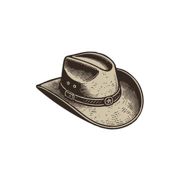 Free Vintage Cowboy Hat Clipart to Edit Online