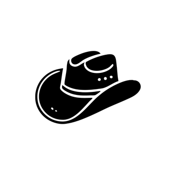 Free Black Cowboy Hat Clipart to Edit Online
