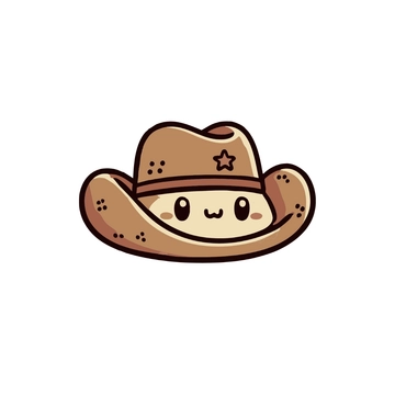 Free Cartoon Cowboy Hat Clipart to Edit Online