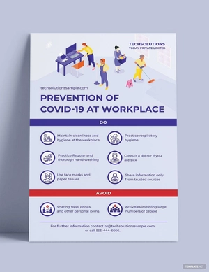Coronavirus Poster Template