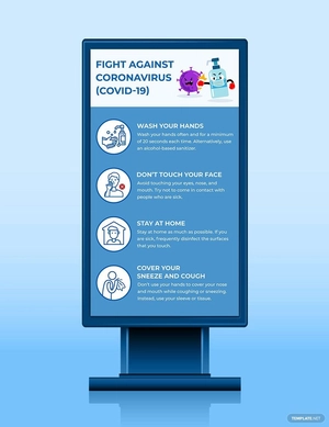 CoronaVirus Digital Signage Template