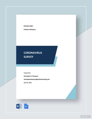 Coronavirus Survey Template