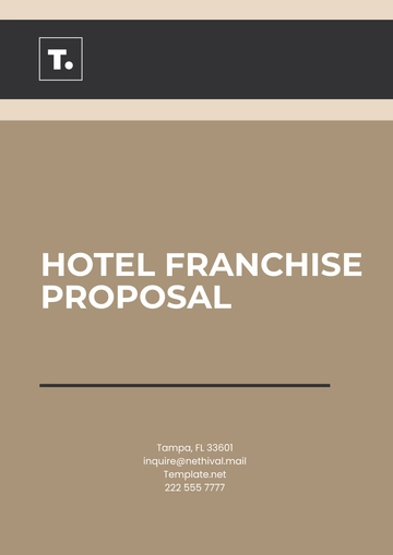 Free Hotel Franchise Proposal Template to Edit Online