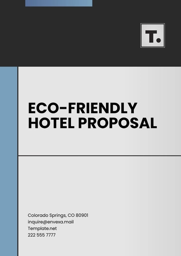Free Eco-Friendly Hotel Proposal Template to Edit Online
