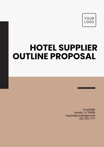 Free Hotel Supplier Outline Proposal Template to Edit Online