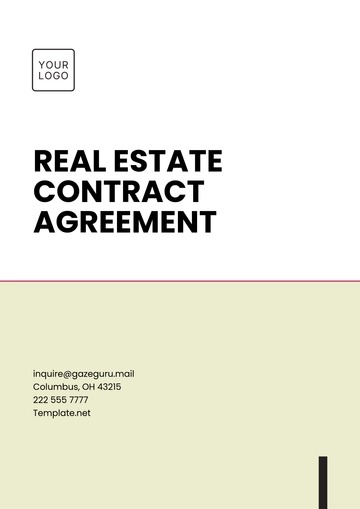 Free Real Estate Contract Agreement Template to Edit Online
