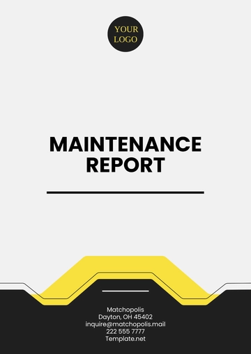 Free Maintenance Report Template to Edit Online